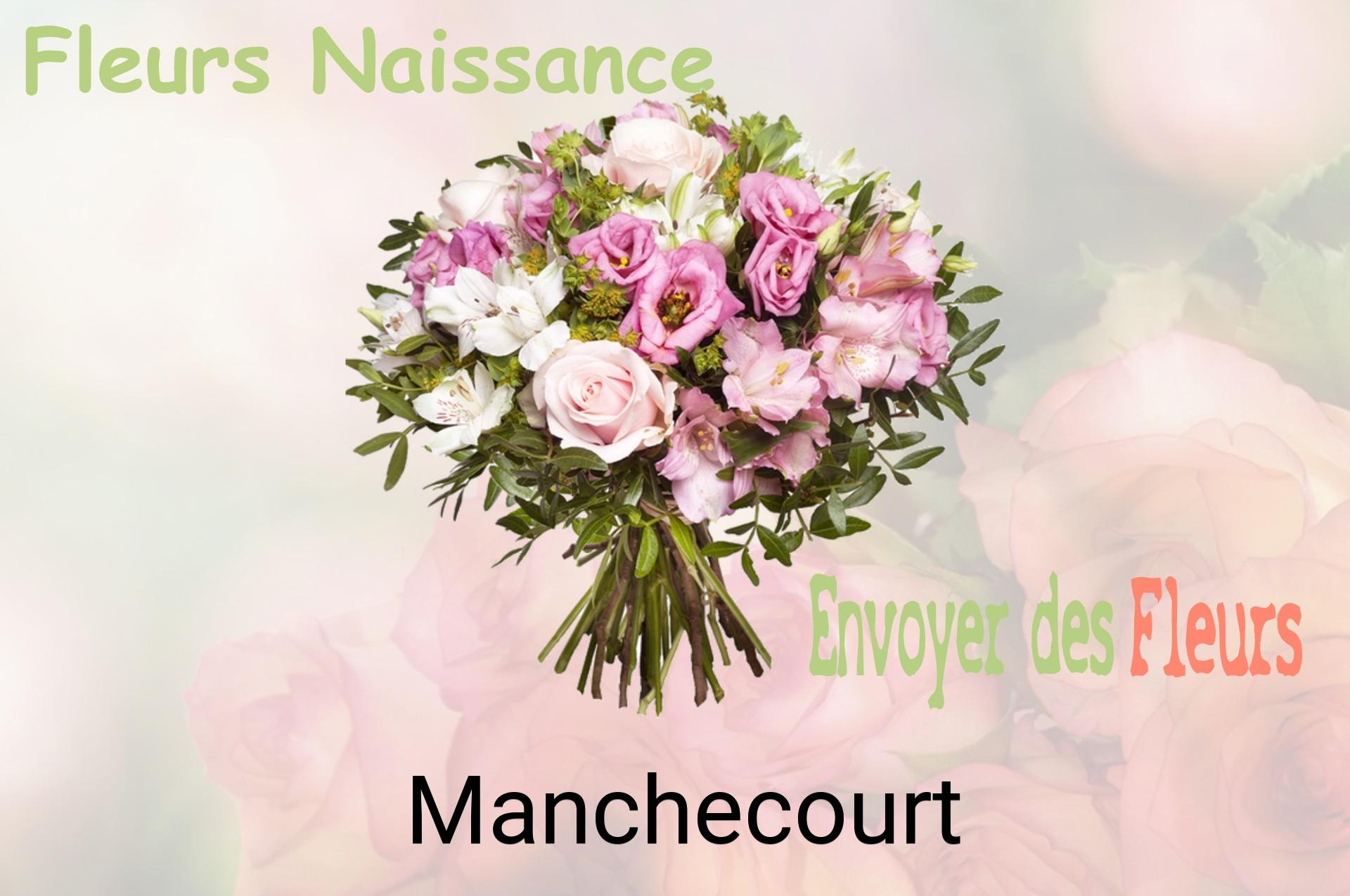 Bouquet de fleurs de naissance livré à Manchecourt
